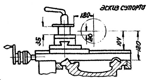 1617 Габаритні розміри робочого простору токарно-гвинторізного верстата Габаритні розміри робочого простору токарно-гвинторізного верстата 1617